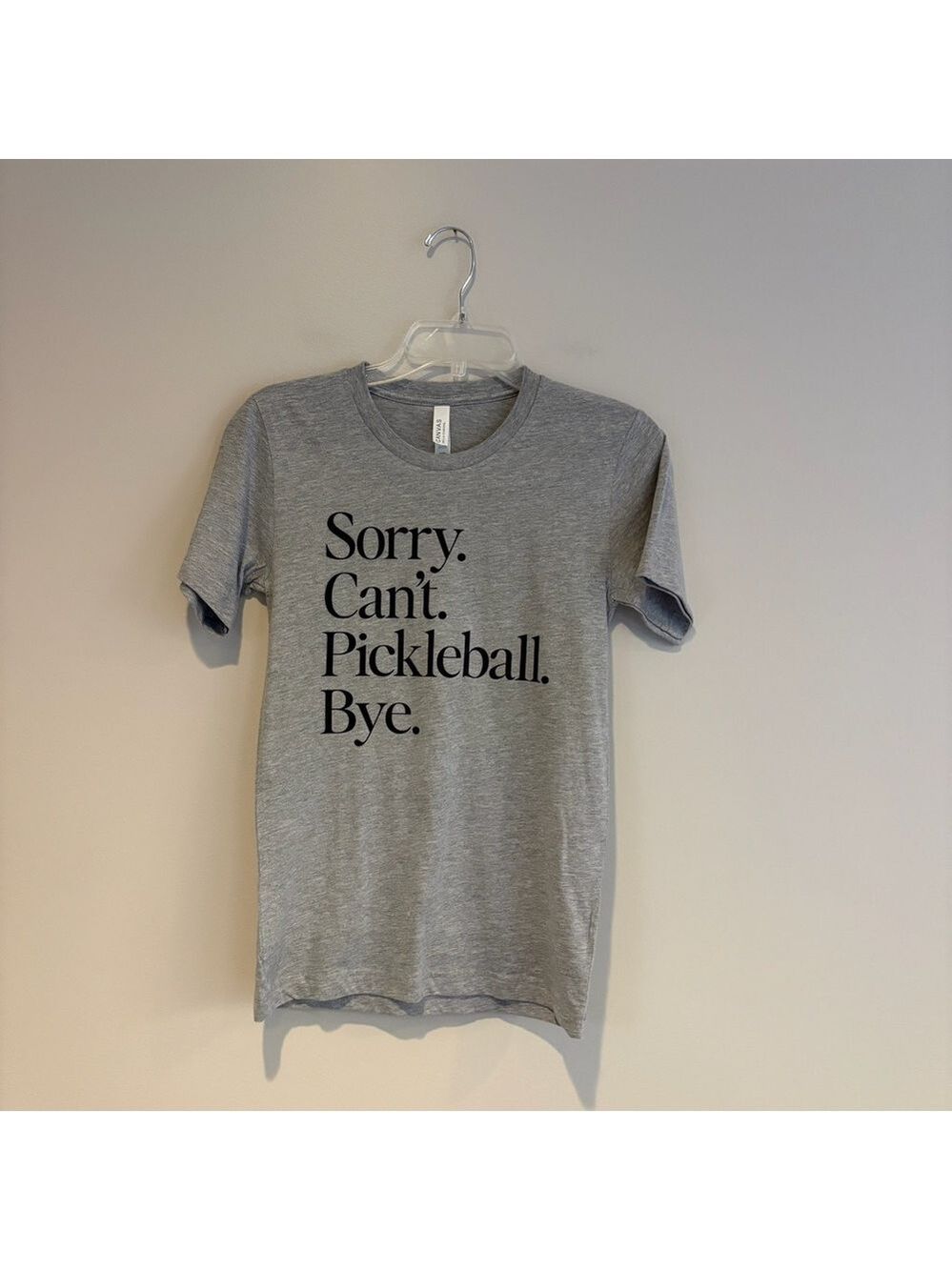 Bella Canvas Heather Gray Pickleball Tee
